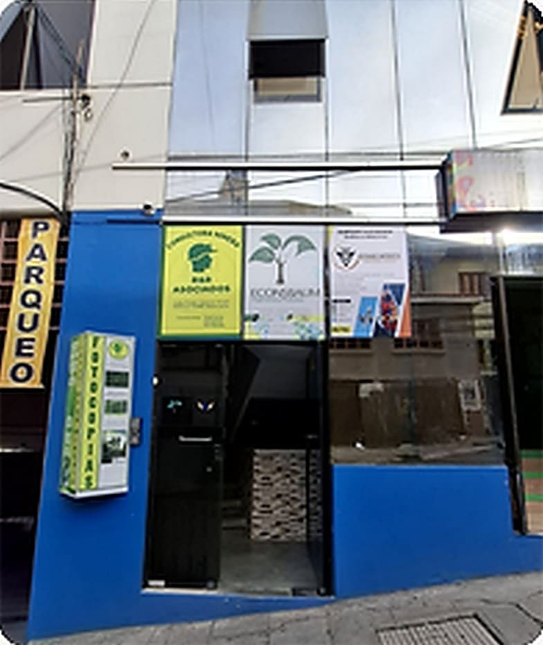Fachada del edificio de la oficina